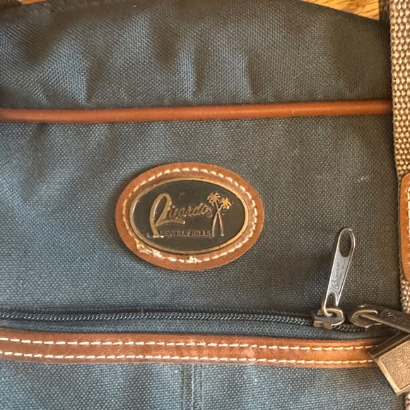 Vintage Green luggage Bag Ricardo Beverly Hills USA - Picture 2 of 11